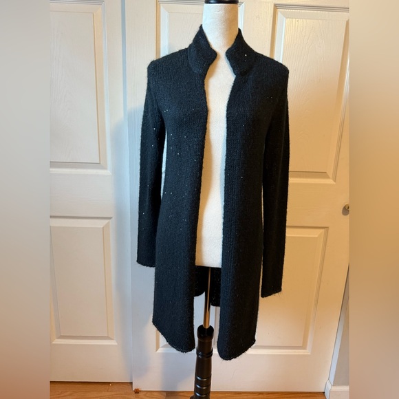 J. Jill Mohair Sparkly Black Jacket Size S - Picture 1 of 9